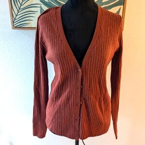 A New Day Brown(rust) colored cardigan XL